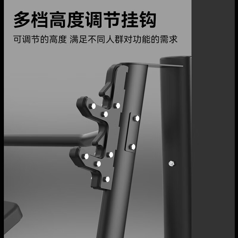 亿动 室内自由力量小件杠铃架举重床健身器械 豪华上斜卧推架 YD-034高清大图