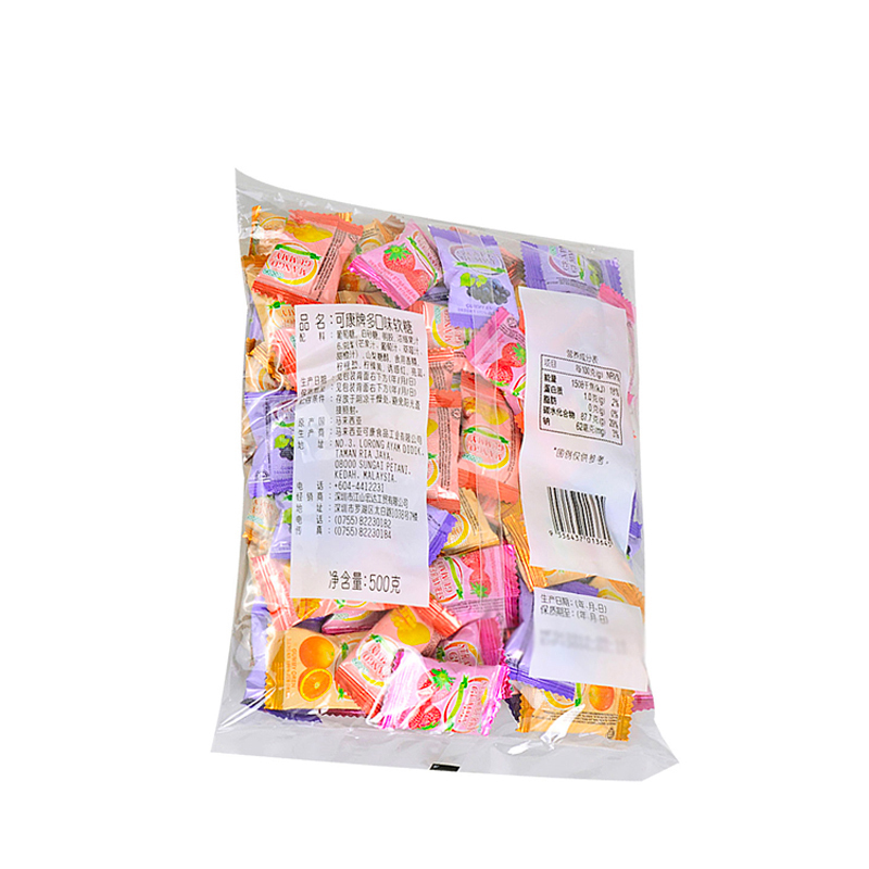 可康(Cocon)多口味水果糖500g 马来西亚进口休闲食品儿童软糖喜糖