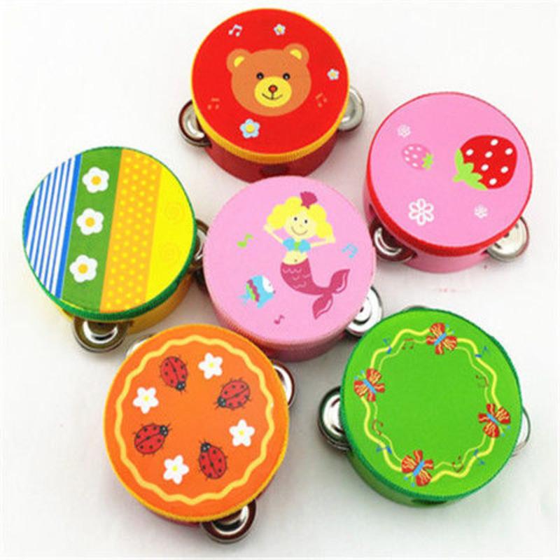 幼儿园儿童铃鼓老师舞蹈演出表演玲鼓奥尔夫打击乐器卡通手拍鼓 小号