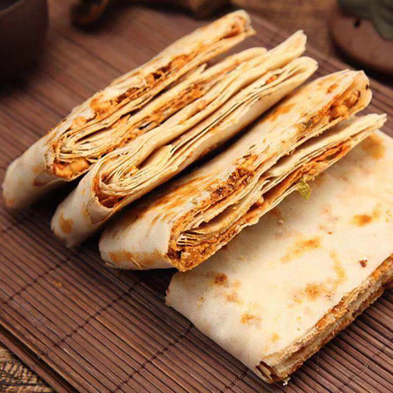 山东特产曲阜孔府香酥杂粮花生脆咸味煎饼加馅夹心2斤4斤装五香香辣四