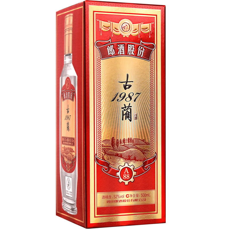 郎酒 古蔺1987(A88)52度 500ml*6瓶 整箱白酒 陈酿佳品