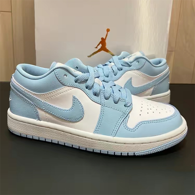[aj 1]nike/耐克 air jordan 1 aj1 大学蓝 白蓝低帮复古耐磨防滑篮球