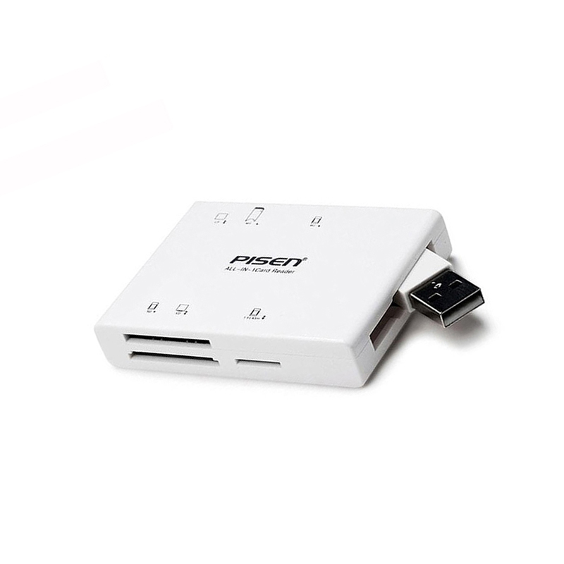 品胜(PISEN)多合一读卡器(白色) (原全能王读卡器II) 支持SD/MS/XD/CF/TF/M2