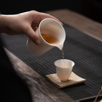 佳德美羊脂玉瓷绽放三才盖碗瓷化陶瓷中国白套组120ML