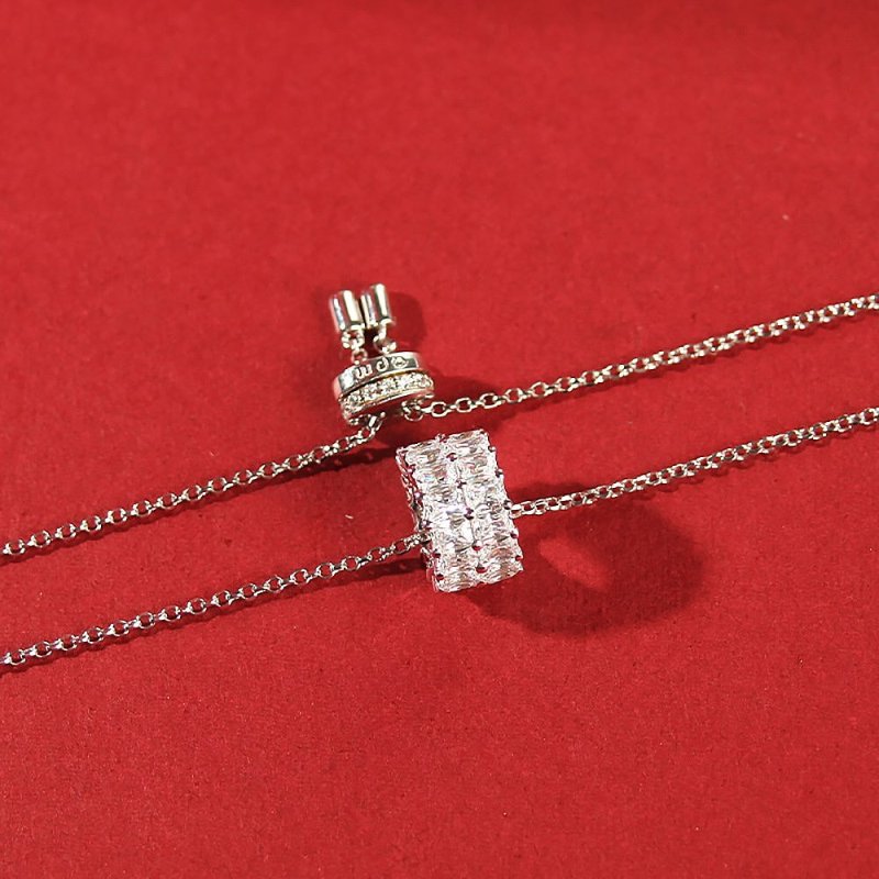 apmmonaco正品项链女环形项链女锁骨链小蛮腰毛衣链情侣ac3638ox