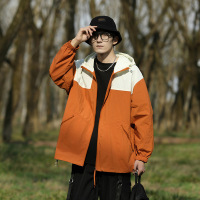 防晒衣夏季新款情侣防晒服透气户外钓鱼服装防紫外线连帽男装外套 XL 266-FSY-B1188焦糖色