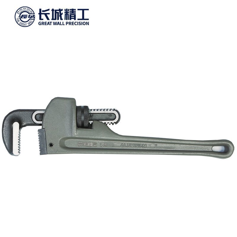 长城精工铝合金管子钳重型管钳水管钳家用管道工具水管扳手14寸 206314高清大图