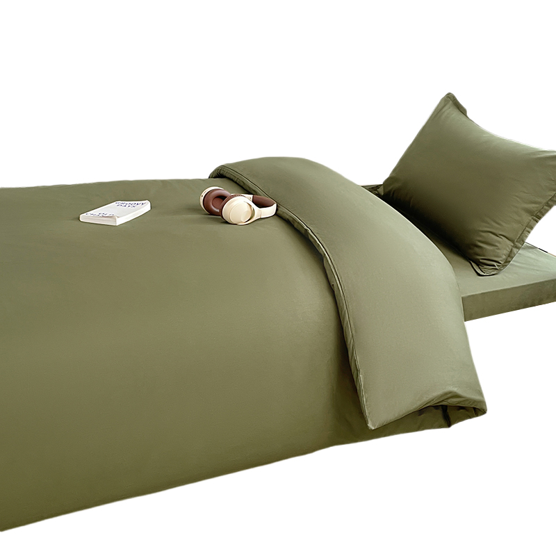 安居先森ANJU250506 1.5米床全棉四件套(计价单位:套)绿色高清大图