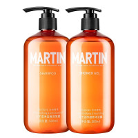 马丁Martin男士洁净去屑洗发水500ml*2瓶 控油去屑止痒洗发露古龙香氛去头屑洗发液