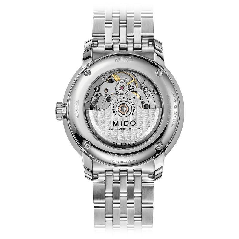 MidoMIDO美度男士Men’s Swiss Automatic Baroncelli III Stainless表