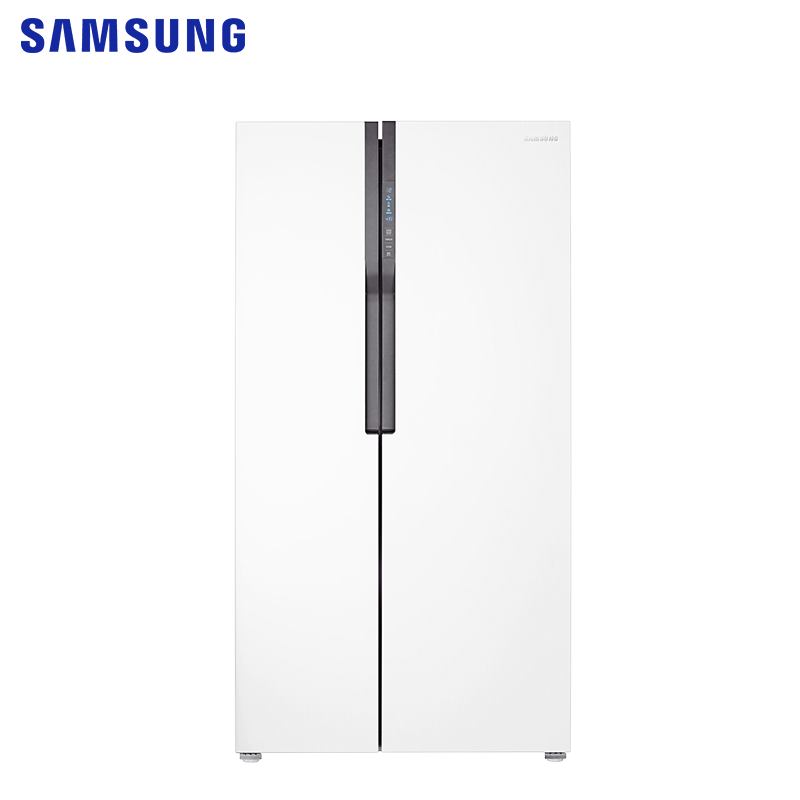 三星(SAMSUNG)565L升双开门冰箱风冷无霜智能变频低噪节能省电大容量家用电冰箱白色RS55KBHI0WW/SC
