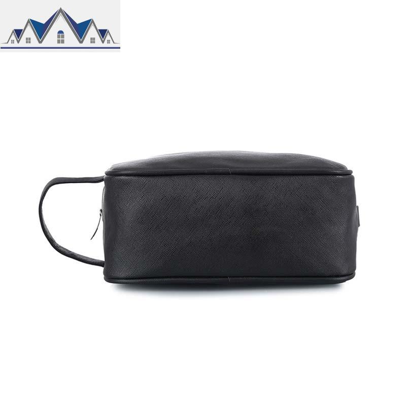 新款黑色化妆包女便携大容量网红随身简约化妆品收纳包_458_835高清大图