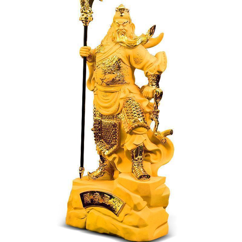 家柏饰(CORATED)关帝圣公关公摆件大号工艺品办公室开业礼品高清大图