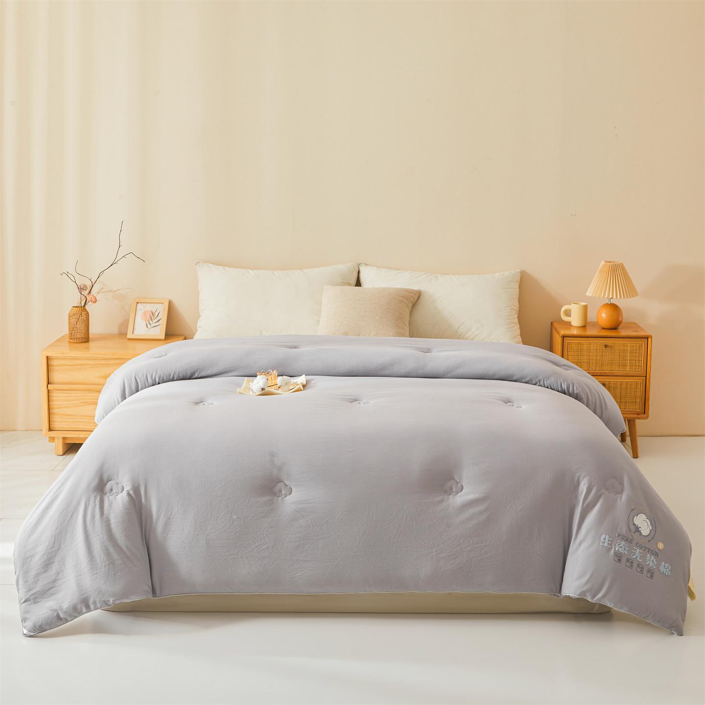 枂承棉花被6斤床高清大图