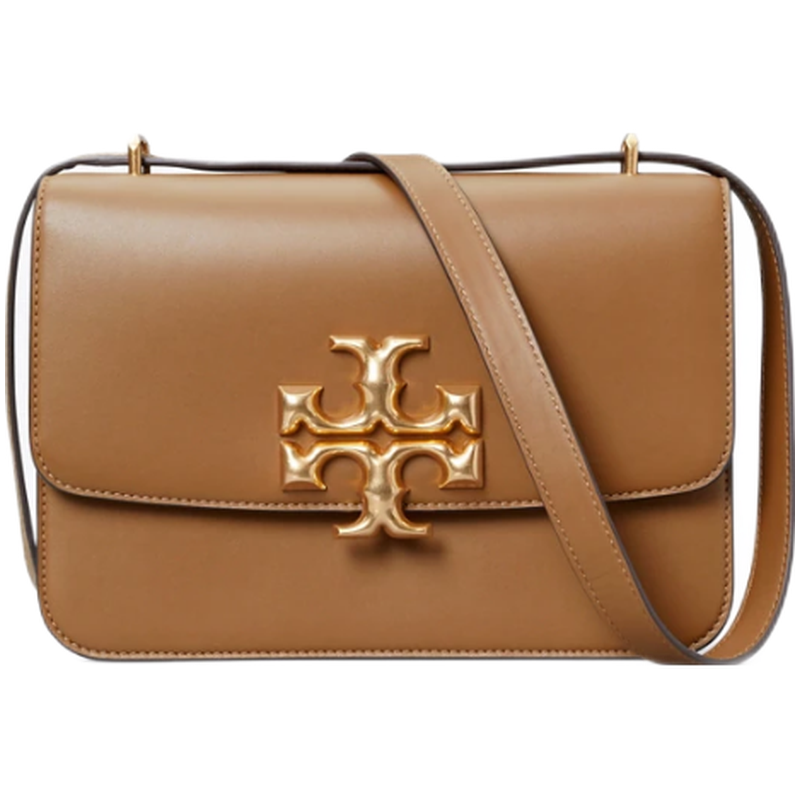 toryburch汤丽柏琦tb女包eleanor系列皮革手提单肩斜挎包logo翻盖方包