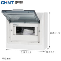 正泰（CHNT）NX30 8回路 -明装 家用照明箱配电箱空开盒铁箱厚布线箱强电箱