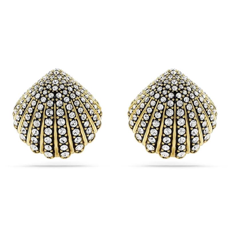 施华洛世奇(SWAROVSKI)女款金色耳钉简约时尚经典耳饰百搭礼物新款