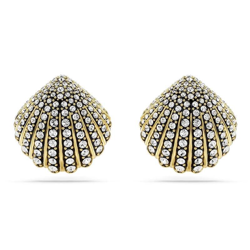 施华洛世奇(SWAROVSKI)女款金色耳钉简约时尚经典耳饰百搭礼物新款