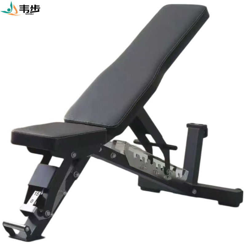 韦步WF-6010多功能史密斯机小飞鸟龙门架综合训练器商用健身器 单机+训练凳+100KG杠铃片高清大图