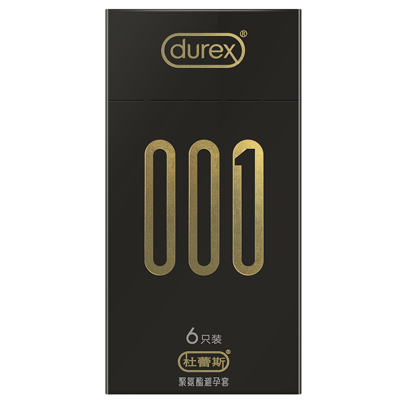 杜蕾斯(Durex) 聚氨酯避孕套 001系列 6只装*2盒 超薄款安全套套 男用成人情趣计生用品byt
