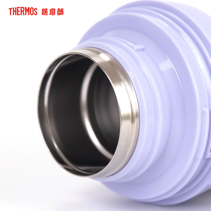 膳魔师(Thermos)高真空304不锈钢保温杯瓶户外大容量 便携保温壶旅行水杯FFW-1000PL 紫色