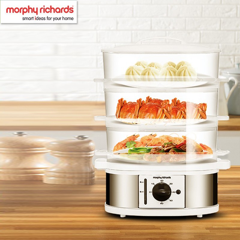 摩飞电器 Morphyrichards多功能电蒸锅蒸笼三层家用养生蒸菜蒸鱼电热锅 MR1148
