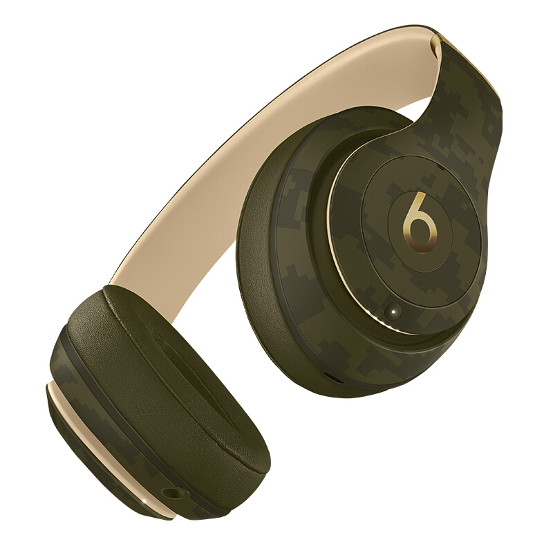 Beats Studio3 Wireless 魔音 头戴式 蓝牙无线游戏耳机 至臻音效 自适应消噪 迷彩绿
