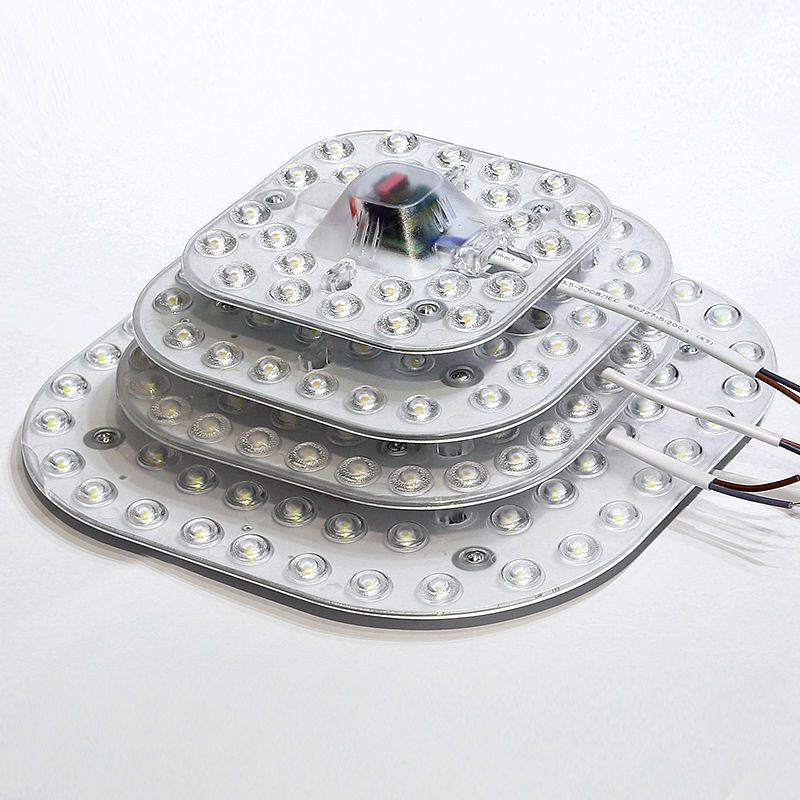 白光12w方形直径10厘米 吸顶灯灯芯led吸盘灯灯芯圆形灯盘灯片灯芯led