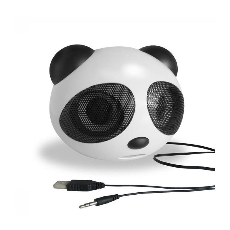 熊猫笔记本音响台式电脑usb迷你小音箱便携 低音炮音箱扬声器影响