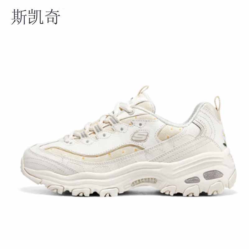 斯凯奇 女夏季白色老爹鞋 896180/OFWT-7 双高清大图