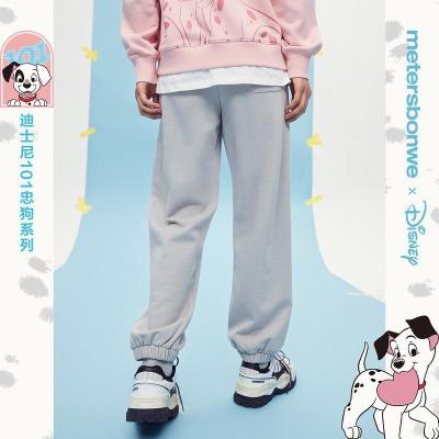 [1件5折价:134.5]美特斯邦威101忠狗系列休闲裤女2022春季新款爱心印花长裤749874