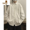 YANXU白衬衫男士夏季宽松痞帅衬衣长袖男款潮牌感正装开衫外套