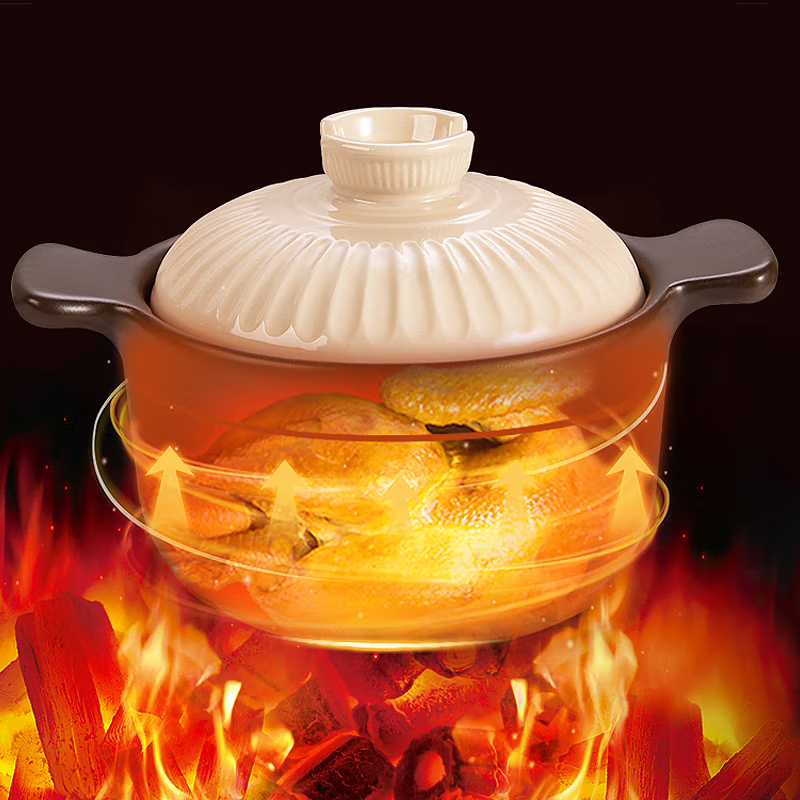 爱仕达(ASD)砂锅煲汤炖锅3.5L陶瓷煲仔饭砂锅燃气灶明火专用RXC35G4Q 个高清大图