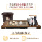 KAMJOVE/金灶K-185 鸡翅实木整套功夫茶具 套装茶海 全智能手工雕刻茶盘家用茶台搭配K9全智能自动上水壶茶艺炉