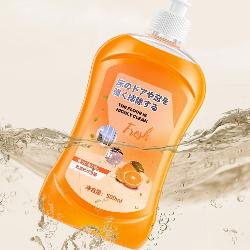 沫檬地板清洁剂杀菌强效去污持久留香果橙香500ml*1瓶(包装随机)高清大图