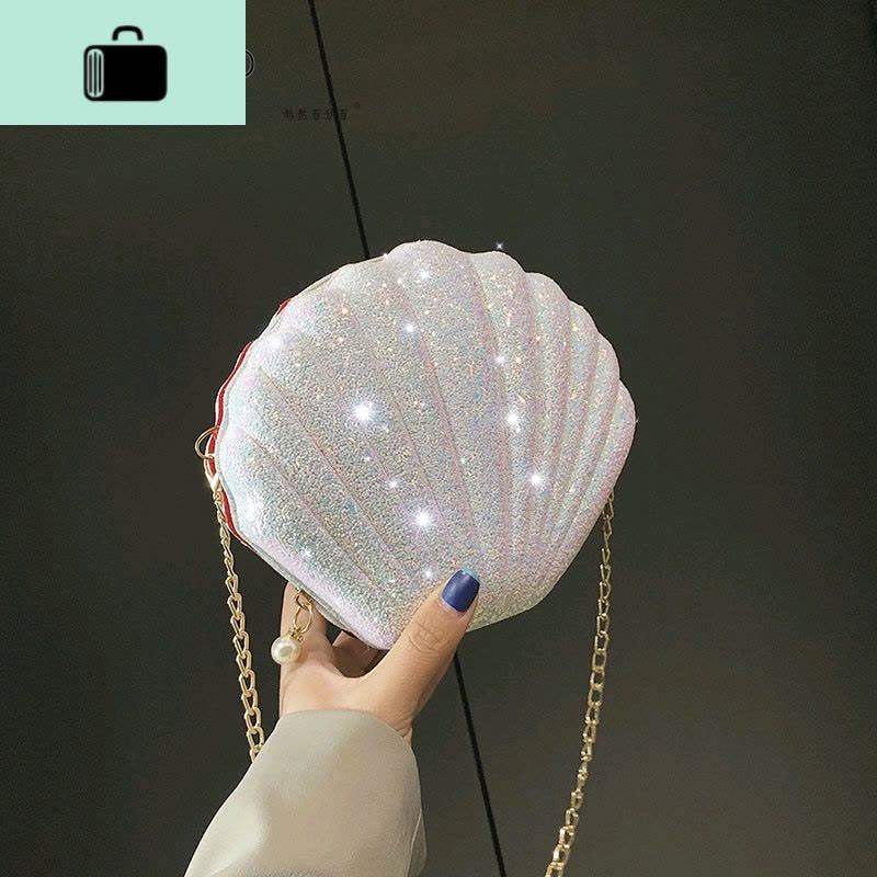 儿童包包斜挎包韩版可爱公主初中小学生时尚小女孩洋气贝壳单肩包NEW LAKE女斜挎包图片