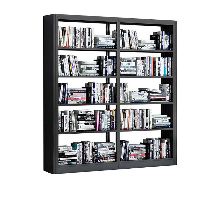 慧采云 钢制书架学校图书馆书店书籍室阅览室单面书架资料架一列二组五层图片