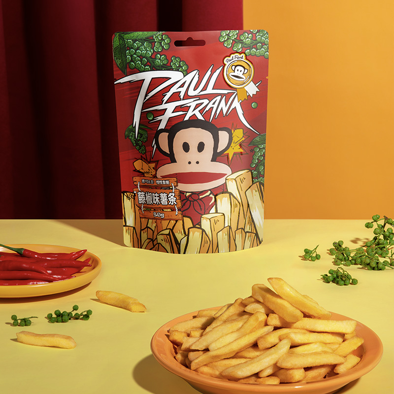 paulfrank大嘴猴 原切薯条 藤椒味50g/袋装高清大图