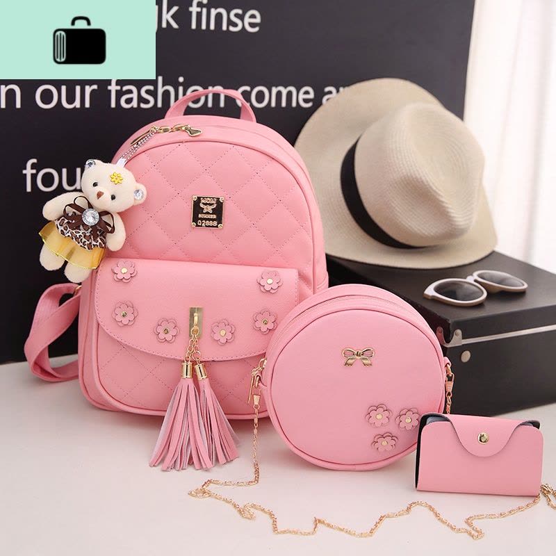 卡通公主儿童双肩包韩版小学生幼儿园书包女孩中大童旅游背包可爱NEW LAKE图片