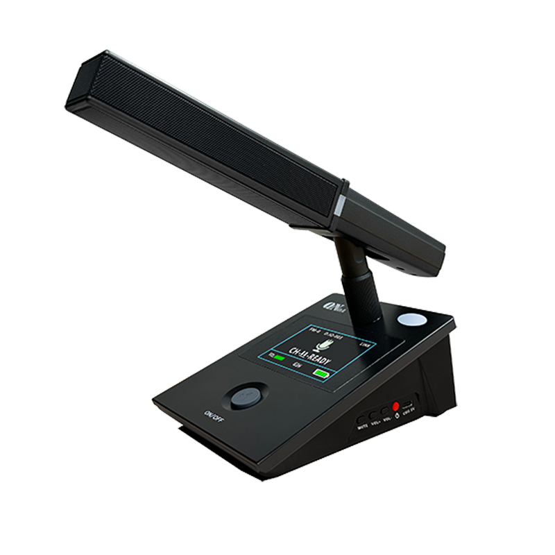 启诺 QN-MWC5000Sc/d 无线会议话筒 充电款专业会议方管麦克风 黑 台