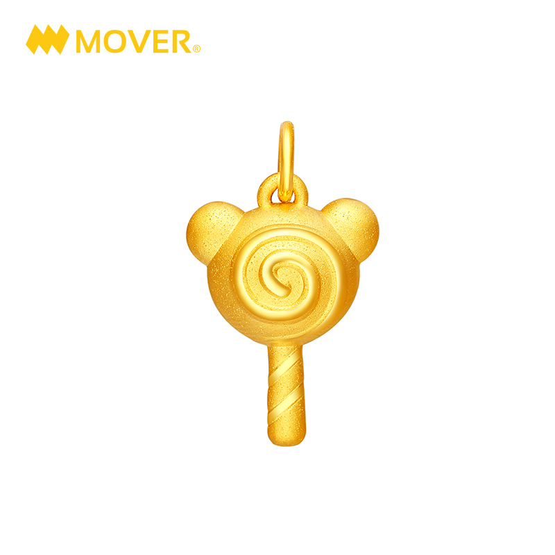 《奇萌泰迪》正版授权 Mover魔吻 奇萌泰迪暖心系列棒棒糖硬金吊坠