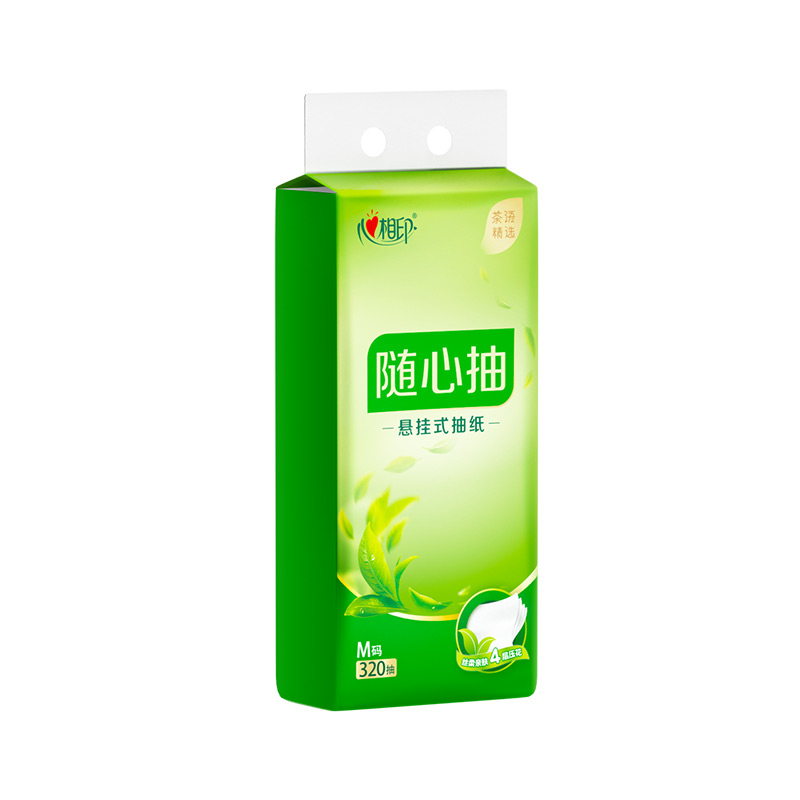 心相印(Mind Act Upon Mind) 大包悬挂式抽纸四层320抽单提装DT103201提高清大图