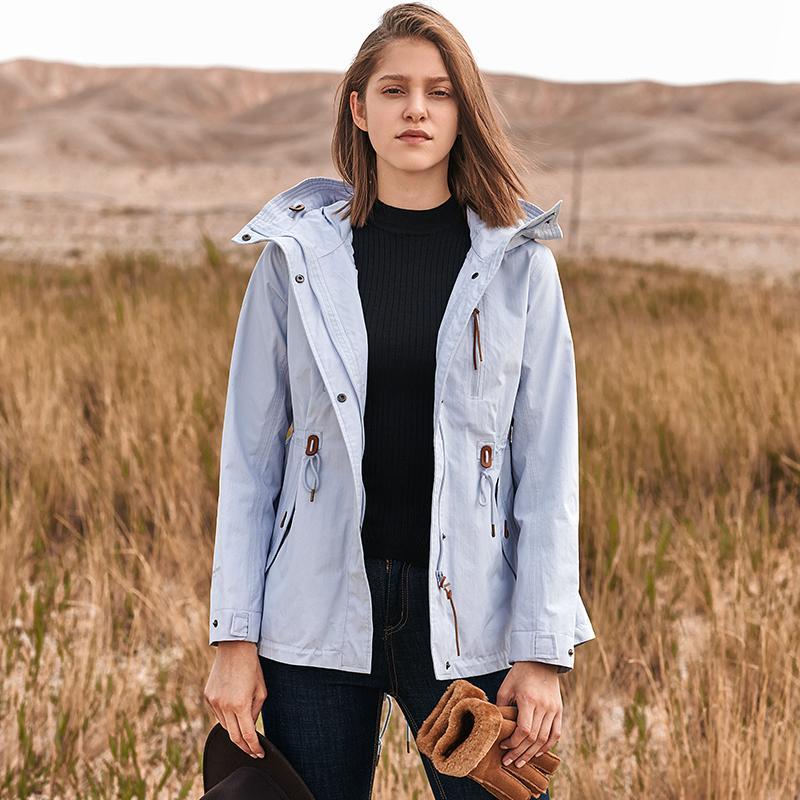 伯希和户外单层冲锋衣新款女装秋冬潮牌锦纶外套防风透气耐磨防水防风