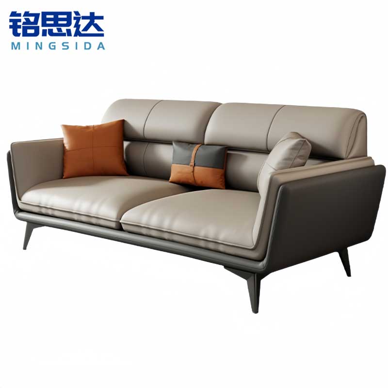 铭思达皮艺沙发双人位张高清大图