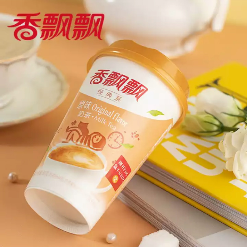 香飘飘 冲泡奶茶 经典原味 Q弹椰果 便携式80g*3 三连杯装