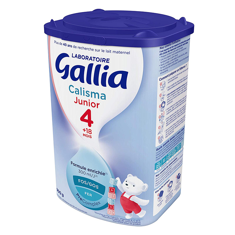 法国进口 达能佳丽雅Gallia 4段奶粉 补钙配方奶粉18个月以上900g*6罐装