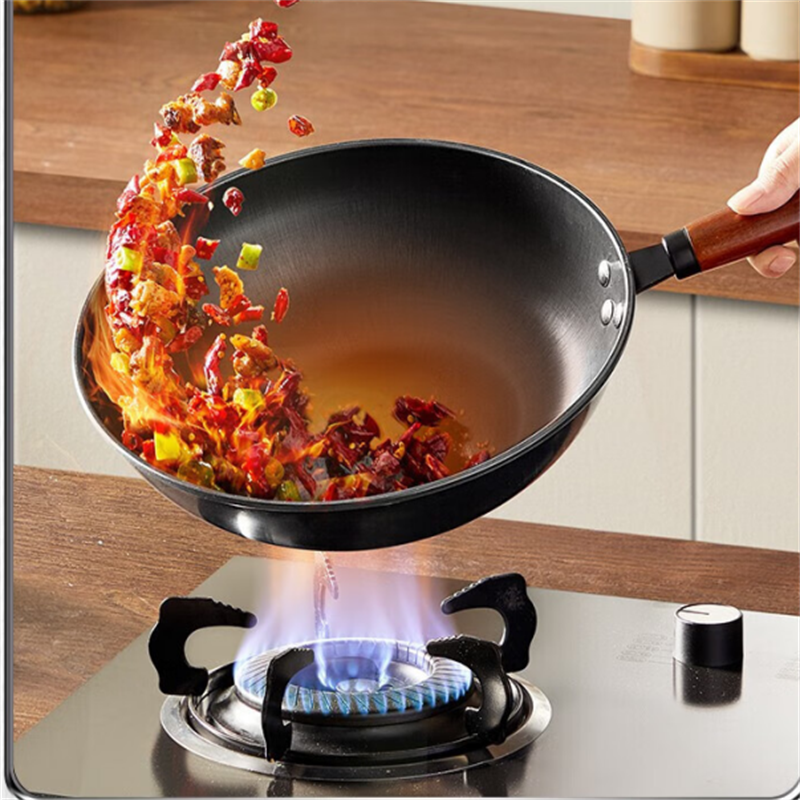 炊大皇(COOKER KING)始祖精铁炒锅32cmCG32SZ-1家庭用铁锅炒锅高清大图