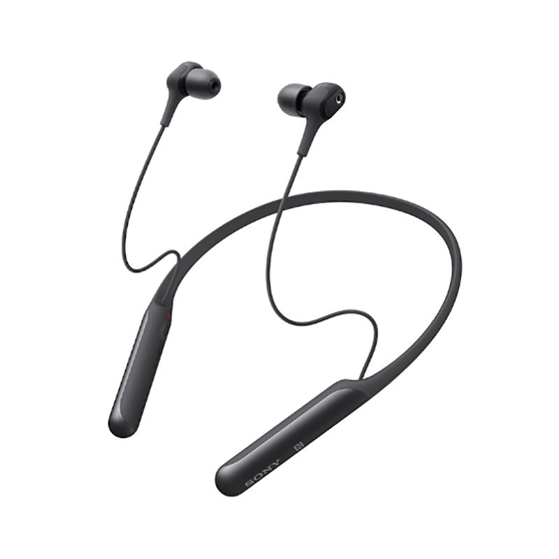 索尼(SONY)WI-C600N 颈挂式无线降噪立体声耳机 蓝牙4.0 黑色