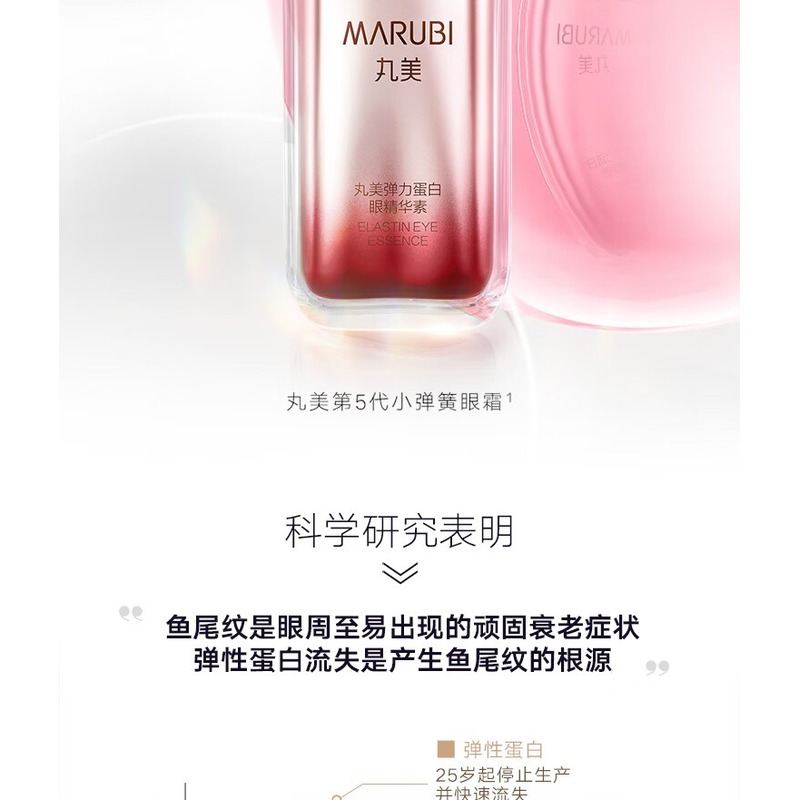 Marubi丸美 弹力蛋白眼精华素10g+10g高清大图