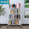 敬平书架落地置物架宿舍卧室移动推车书桌放学生书本收纳整理架子简易